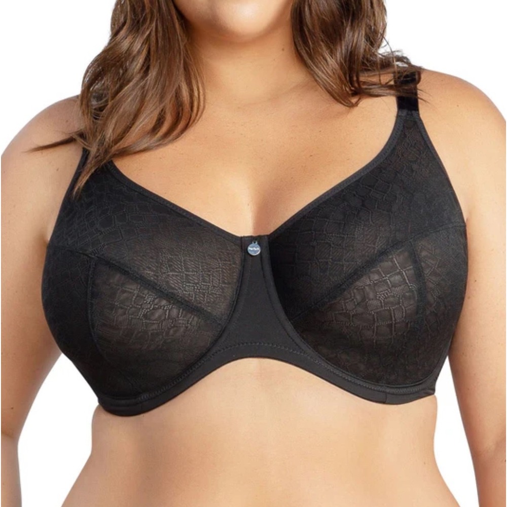 Parfait Enora Full Bust Supportive Full Coverage Unlined Minimizer Black 36gg